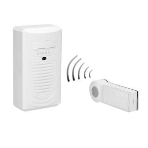 DISCO AC wireless mains-powered doorbell with learning system, 1 sound, 80m